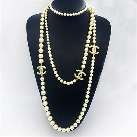 chanel pearl necklaces genuine